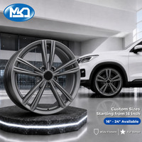 Jantes forgées sur mesure pour VW, gris titane, multi-branches, style OEM, jantes de rechange pour modèles Volkswagen