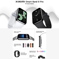 Xiaomi Mi Band 8 Pro Global Berkualitas Tinggi, Layar AMOLED 1.74 inci, Smartwatch GPS, Deteksi Detak Jantung, Tahan Air 5ATM, Grosir Pabrik