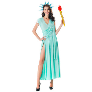 2026 Echo Estatua <span class=keywords><strong>de</strong></span> la libertad patriótico Halloween TV y <span class=keywords><strong>película</strong></span> disfraz para mujeres adultos vestidos <span class=keywords><strong>de</strong></span> poliéster - Product Image 5