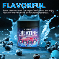 Permen Creatine Bebas Gula Monohidrat Kompleks untuk Pria & Wanita Suplemen Creatine Vegan untuk Energi Pra-Latihan & Pertumbuhan Otot