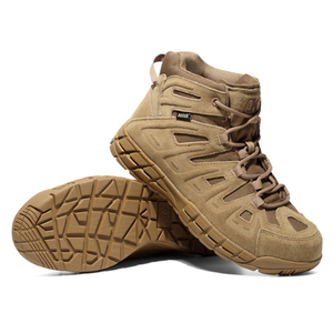 รองเท้าบูทผู้ชาย DFA0107 AK รุ่น Tactical สีกากี หนังกลับ ระบายอากาศได้ดี เหมาะสำหรับกิจกรรมกลางแจ้ง รองเท้าเดินป่าหุ้มข้อสูง ใช้ได้ทุกฤดู - Product Image 6
