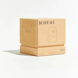 Bán buôn sang trọng nhỏ nến container Hộp quà tặng tùy chỉnh bảng sóng nắp lọ mỹ phẩm bao bì Matt cán số lượng lớn - Product Image 4