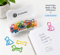 Clips de papier personnalisés en forme d'os avec des motifs de chiens et de chats pour des cadeaux promotionnels