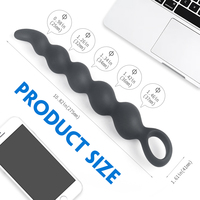 Jouets anaux en silicone souple S-hande pour femmes et hommes, masseur de prostate, gode long, plug anal, perles anales