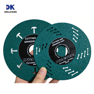 Disques de meulage <span class=keywords><strong>diamant</strong></span>és de 4,5/5 pouces, lames de coupe brasées sous vide, lame de scie double face à faible résistance pour carreaux de porcelaine et de céramique - Product Image 3