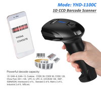 Lecteur de codes-barres 1D sans fil haute performance YHD-1100, scanner CCD pour codes UPC et EAN, idéal pour les points de vente mobiles - Offre Spéciale