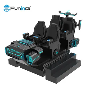 9d vr cinema 4 seats virtual reality equipment vr amusement theme park Kids Roller Coaster vr supplier 360Rotation Car Simulator