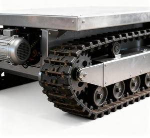 Fabriksprijs 80kg 1 ton Aanpasbaar All Terrain Elektrisch Rupschassis Meerdere Toepassingsscenario's Borstelloze Motor Aandrijving - Product Image 2