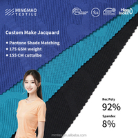 Tops Deportivos Personalizados a Medida, 92% Poliéster, 8% Elastano, 175 GSM, Suaves y Lisos, Ropa Deportiva Elástica, Tejido Jacquard para Mujer