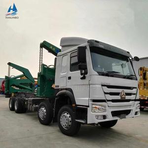 3 סרנים משאית מנוף 20ft 40ft מרים/שיפטר סוג מיכל צד מטעין קרוואן למחצה למכירה - Product Image 2