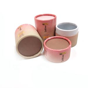 Tube cylindrique pour soins de la peau en carton recyclé personnalisé, emballage de tube de maquillage avec impression quadricolore - Product Image 5