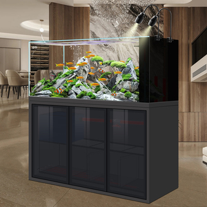 ตู้ปลาทำจากแก้วใสแบบพิเศษกรองน้ำล้นและก้นตู้ปลาถังปลาทองสำหรับห้องนั่งเล่นและบ้าน - Product Image 3