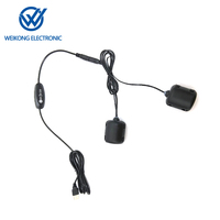 Interrupteur électronique à bouton-poussoir 3 niveaux 5V en ABS pour oreiller de massage, protection IP65, moteurs vibrants