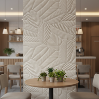 Panneau mural en céramique souple à motif feuille de bananier 580x1181mm, carrelage en porcelaine flexible pour hôtels, cuisines et espaces commerciaux