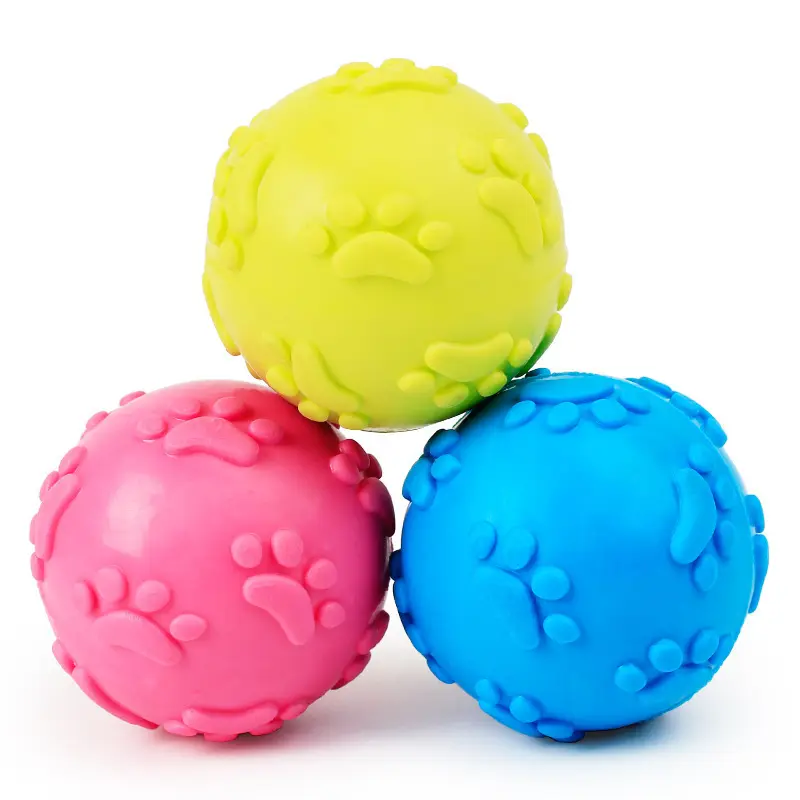 Dog Squeaky Ball Pet Spike Ball Fetch Chewing Ball Teething Toy Chewing Toys For Dogs