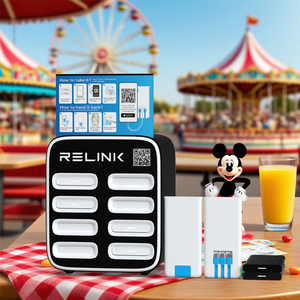 Relink Portable Shared Power Bank Rental Kiosk Cell Phone Fast Charging Power Banks Power Station for Commercial Use