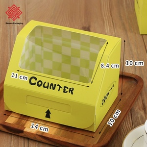 Cajas Biodegradables para Tiramisú Baoren, Caja de Exhibición con Ventana para Pasteles, Postres y Repostería, Caja de Plástico Transparente para Pasteles - Product Image 5
