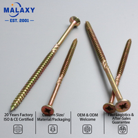 MALAXY - Fabricant chinois de vis à bois métriques M6 en acier inoxydable ISO 304, zinguées, à tête fraisée 3*16mm