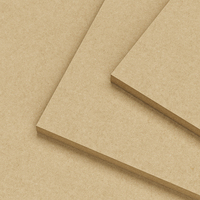 Panneau MDF de première classe résistant à l'humidité de qualité E1 de style moderne 3mm/12mm/18mm Panneau de fibres de fibres de décoration pour meubles pour hôtel