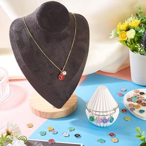 Dijes de Letras Inglesas de Doble Cara, Colgantes de Alfabeto Esmaltados de Doble Cara de la A a la Z para Manualidades de Joyería, Collares, Pulseras y Pendientes - Product Image 3