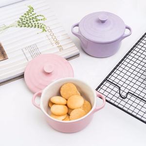 Ensemble de réchauds à nourriture durables pour la cuisine, mini <span class=keywords><strong>cocotte</strong></span>, plat à gratin, ensemble de <span class=keywords><strong>cocotte</strong></span> en émail - Product Image 5