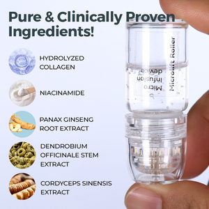 Vente en gros de sérum anti-âge à la niacinamide et aux peptides, microlitres, kit de micro-aiguilles, collagène hydrolysé, microlitres, OEM <span class=keywords><strong>OMD</strong></span> - Product Image 3