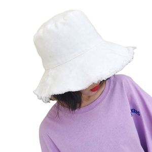Ensemble décontracté d'été pour femme avec chapeau bob en toile de coton imprimée et casquette de soleil blanche unie – Vente en gros à prix abordable - Product Image 1