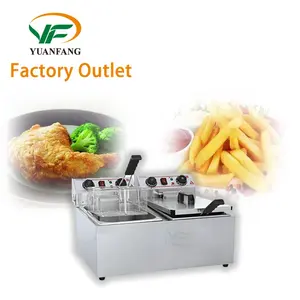 Factory outlet Stainless Steel Commercial Potato Chip Fryer Gas Electrical Deep Fryer New Commercial Fryer freidora profunda