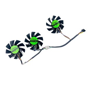Ventilador de refrigeración 75MM 7PIN PLA08015S12HH FD8015U12D para <span class=keywords><strong>ASUS</strong></span> TUF GTX1660Ti 1660Super RX <span class=keywords><strong>5700</strong></span> <span class=keywords><strong>XT</strong></span> TUF X3 OC ventiladores de tarjeta de vídeo - Product Image 3