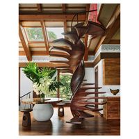 Heimische Loft-Wendeltreppe mit Langlebiger Metallkonstruktion, Platzsparendem Design, Rutschfesten Stufen und Sicherheitsgeländer für Innenräume und Wohngebäude