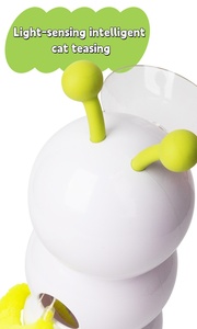 Nuevo juguete interactivo activado por movimiento recargable por USB, juguete inteligente Wack a Worm Post, cola esponjosa, juguetes de caza para gatos - Product Image 3
