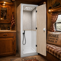 Salle de bain personnalisée pour camping-car avec armoires de rangement supérieures en aluminium alvéolé léger, gain de place, mobilier pour camping-car