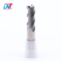 UNT Wholesale Fraise à queue carrée à 3 cannelures en carbure monobloc non revêtu en acier au tungstène pour usinage CNC d'alliages d'aluminium