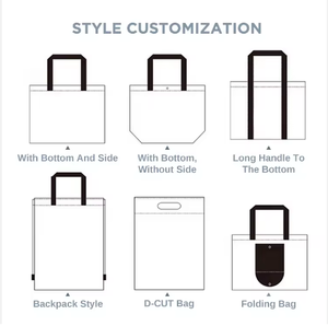 Huahao Bagshopping image personnalisée nouveau Design pli fourre-tout Shopping vente chaude sac en tissu non tissé avec motif de lettre pour cadeau - Product Image 3