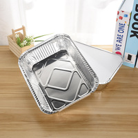 1750ml Jetable ustensiles de cuisine en aluminium plateau Écologique casseroles en aluminium en aluminium de récipient de nourriture