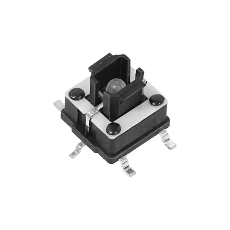 Interruptor tático super mini com smd, 6x6mm, 4 pinos