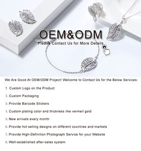 Perhiasan Kustom RINNTIN ODM Logo Perak Sterling 925 Gelang Kalung Cincin Anting Cocok untuk Wanita Modis - Product Image 2