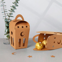 Boîte à cadeaux en papier kraft recyclable simple de couleur unie, portable, pour bougie aromatique, cadre photo, 10 pièces, boîte carrée estampée pour portefeuille
