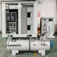 Compresseur d'air silencieux sans huile DEEMACH 5KW 7.5KW 11KW à entraînement par courroie avec sécheur et réservoir pour système d'air de classe 0