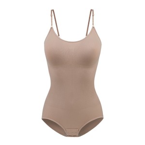 Soutien-gorge gainant une pièce pour femme, amincissant le ventre, boutonné, à entrejambe ouvert, rehausseur de fesses, avec bretelles réglables en nylon, pour le marché international - Product Image 5