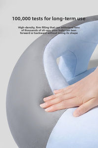 Silla de aprendizaje para bebés al por mayor, sofá anticaída, asiento de felpa con diseño de dibujos animados para la columna vertebral de bebés de 6 a 12 meses, para sala de estar y comedor - Product Image 3