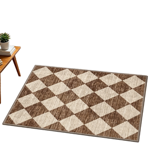 Nouveau tapis Dhurrie à poils ras en coton tufté antidérapant, écologique, tissé à plat, fabriqué à la machine, avec envers en latex, très vendu - Product Image 1