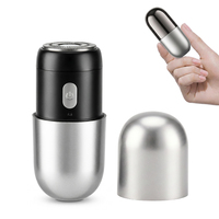 Mini rasoir rotatif portable, rasoir électrique étanche avec tête magnétique, rasoir de voyage rechargeable, rasoir de poche pour les voyages et la maison