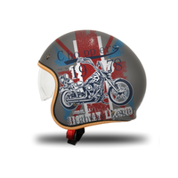 Casque demi-face certifié ECE à visière unique, logo personnalisé, matériau ABS, nouveau design, fermeture rapide, accessoires moto
