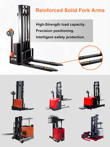 Uni-Silent Stacker Truck <span class=keywords><strong>Auto</strong></span> Lift Pengangkatan dan Pembongkaran Barang yang Efisien Naik Turun Full Electric Pallet Stacker CQDM1585 - Product Image 5