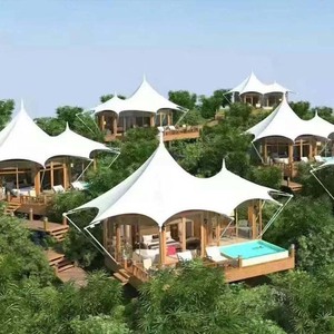 Tenda Safari in vetro Hotel Glamping Safari di lusso tenda Safari in vendita - Product Image 3