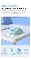 Souris rechargeable à double mode Bluetooth 2.4G USB silencieuse, souris sans fil pour ordinateur portable, tablette, Macbook
