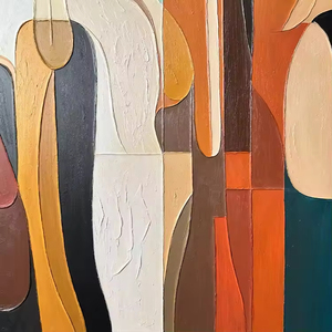 Dipinti a Mano Personalizzati, Arte Murale con Texture e Colori, Pittura a Olio Astratta Moderna Paesaggistica per Decorazione 110X170CM - Product Image 6