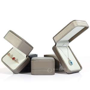 Cajas de Piel Sintética Personalizadas al por Mayor para Collares, Pulseras, Anillos y Pendientes, Caja para Joyería - Product Image 3