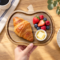 Plateau en bois d'acacia pour la cuisine : idéal pour servir, ranger fruits, pain, biscuits et desserts – Vente en gros